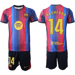 2026-27 Barcelona #14 Rashford home Soccer Club Jersey