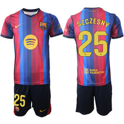 2026-27 Barcelona #25 Szgzesny home Soccer Club Jersey