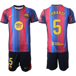 2026-27 Barcelona #5 Gubarsi home Soccer Club Jersey