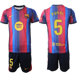 2026-27 Barcelona #5 Puyol home Soccer Club Jersey