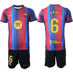 2026-27 Barcelona #6 Xavi home Soccer Club Jersey