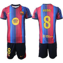 2026-27 Barcelona #8 Pedri home Soccer Club Jersey