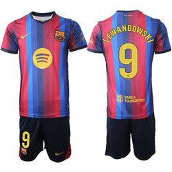2026-27 Barcelona #9 Lewandowski home Soccer Club Jersey