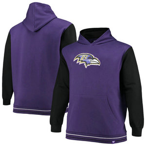 Baltimore Ravens Fanatics Branded Big Tall Block Party Pullover Hoodie