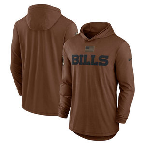 Buffalo Bills 2023 brown Salute To Service Pullove Hoodie
