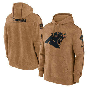 Carolina Panthers 2023 Camo Salute To Service Pullove Hoodie