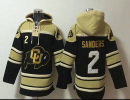 Colorado Buffaloes #2 Shedeur Sanders Stitched Hoodies
