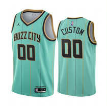 Customized Nike Charlotte Hornets Green 2020-21 City Authentic Stitched NBA jersey