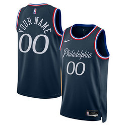 Customized Nike Philadelphia 76ers 2025-26 City Authentic Stitched NBA jersey