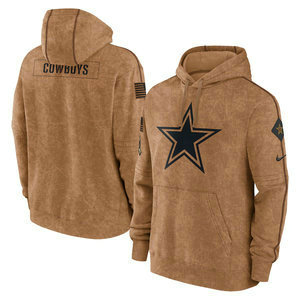 Dallas Cowboys 2023 Camo Salute To Service Pullove Hoodie