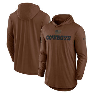 Dallas Cowboys 2023 brown Salute To Service Pullove Hoodie