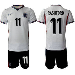 England #11 Rashford White home 2026 World Cup Soccer jersey