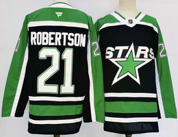 Fanatics Dallas Stars #21 Jason Robertson Black Authentic Stitched NHL Jersey