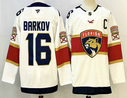 Fanatics Florida Panthers #16 Aleksander Barkov White Authentic Stitched NHL jersey