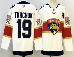 Fanatics Florida Panthers #19 Matthew Tkachuk White Authentic Stitched NHL jersey