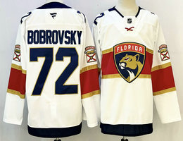 Fanatics Florida Panthers #72 Sergei Bobrovsky White Authentic Stitched NHL jersey
