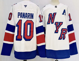 Fanatics New York Rangers #10 Artemi Panarin White 2024-2025 Stadium Series Stitched Jersey