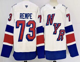 Fanatics New York Rangers #73 Matt Rempe White 2024-2025 Stadium Series Stitched Jersey