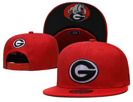 Georgia Bulldogs NCAA Snapbacks Hats YS 12