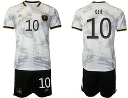 Germany #10 OZIL Home 2022 World Cup National Soccer Jersey