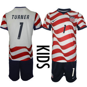 Kids United States #1 Turner Home 2026 World Cup Soccer jersey