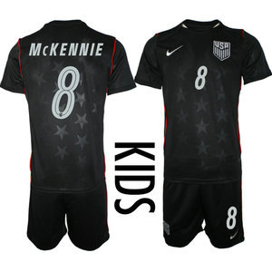 Kids United States #8 McKennie Away 2026 World Cup Soccer jersey