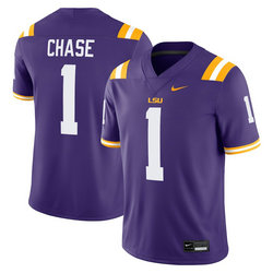 LSU Tigers Ja'maar Chase Purple NCAA jersey