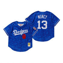 Los Angeles Dodgers #13 Max Muncy BAPE x Mitchell & Ness Blue Jersey