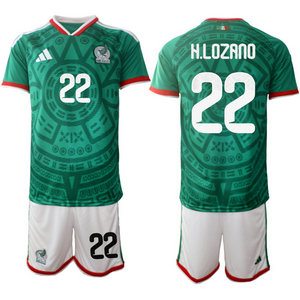 Mexico #22 H.Lozano home 2026 World Cup Soccer jerseys