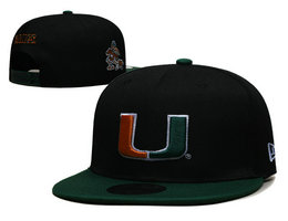 Miami Hurricanes NCAA Snapbacks Hats YS 01