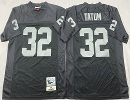Mitchell And Ness Oakland Raiders #32 Jack Tatum Black 1978 Throwback NFL Jersey