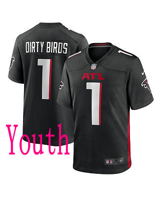 Youth Nike Atlanta Falcons #1 Dirty Birds Black Vapor Untouchable Authentic Stitched NFL Jersey