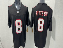 Nike Atlanta Falcons #8 Kyle Pitts Black Throwback Vapor Untouchable Stitched Football Jersey