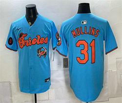 Nike Baltimore Orioles #31 Cedric Mullins Blue With Patch Vapor Premier Baseball Jersey