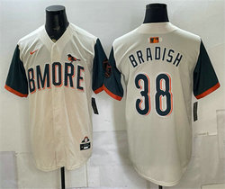 Nike Baltimore Orioles #38 Kyle Bradish Natural 2026 City Connect Stadium MLB Jersey