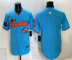 Nike Baltimore Orioles Blank Blue With Patch Vapor Premier Baseball Jersey