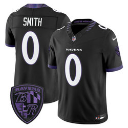 Nike Baltimore Ravens #0 Roquan Smith Black 2026 Authentic Stitched NFL Jersey