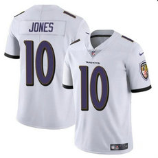 Nike Baltimore Ravens #10 Emory Jones White Vapor Untouchable Football Stitched Jersey