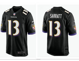 Nike Baltimore Ravens #13 Elijah Sarratt Black 2026 Stitched NFL Jersey