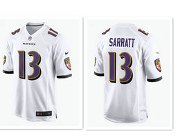 Nike Baltimore Ravens #13 Elijah Sarratt White 2026 Stitched NFL Jersey