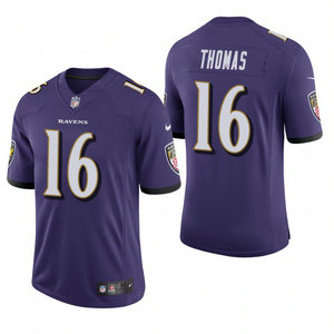 Nike Baltimore Ravens #16 De'Anthony Thomas Purple Vapor Untouchable Authentic Stitched NFL Jersey