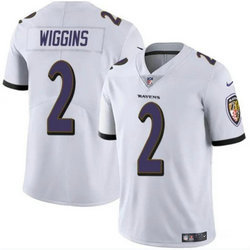 Nike Baltimore Ravens #2 Nate Wiggins White 2024 Draft Vapor Untouchable Football Jersey