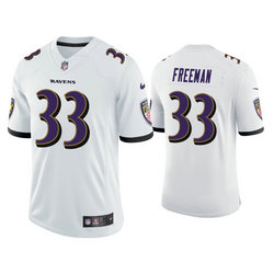 Nike Baltimore Ravens #33 Devonta Freeman White Vapor Untouchable Authentic Stitched NFL Jersey