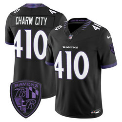 Nike Baltimore Ravens #410 Charm City Black 2026 Authentic Stitched NFL Jersey