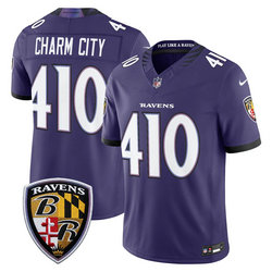 Nike Baltimore Ravens #410 Charm City Purple 2026 Authentic Stitched NFL Jersey