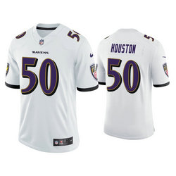 Nike Baltimore Ravens #50 Justin Houston White Vapor Untouchable Authentic Stitched NFL Jersey
