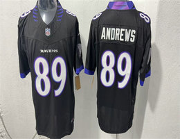 Nike Baltimore Ravens #89 Mark Andrews Black Vapor Stitched Limited Football Jersey