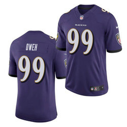 Nike Baltimore Ravens #99 Odafe Oweh Purple Vapor Untouchable Authentic Stitched NFL Jersey