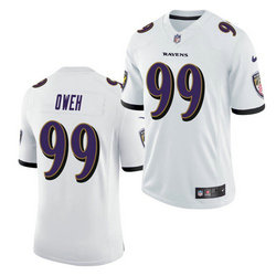 Nike Baltimore Ravens #99 Odafe Oweh White Vapor Untouchable Authentic Stitched NFL Jersey