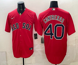 Nike Boston Red Sox #40 Willson Contreras Red Stitched Baseball Jersey